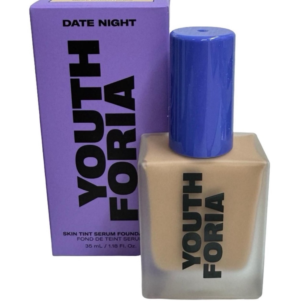 Youthforia Date Night Skin Tint Serum Foundation- 320 Light Medium (New in Box)